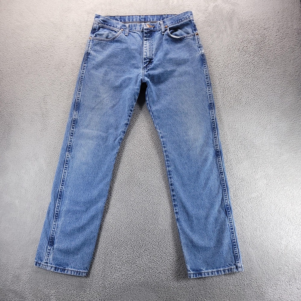 Wrangler Jeans Mens 34x32 Blue Cowboy Cut 1013MWZ Rodeo Western Workwear
